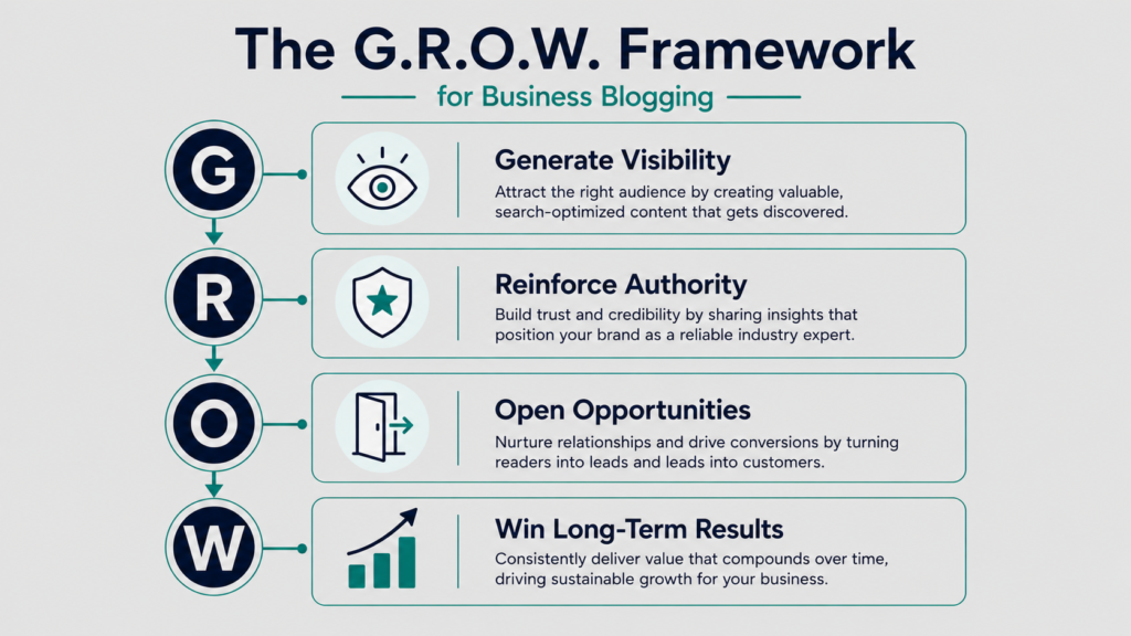 The G.R.O.W. framework for business blogging